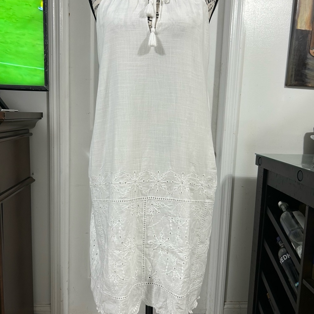 Vineyard Vines White Sleeveless Dress